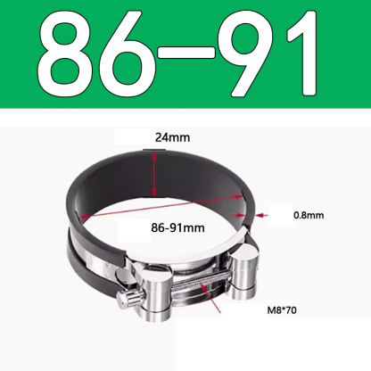 Heavy Duty Hose Clamp - Reinforced European Style Pipe Clip, Corrosion Resistant Galvanized Carbon Steel, for PVC Pipe & Hose Fixing