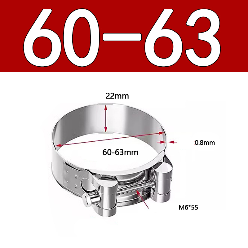 Heavy Duty Hose Clamp - Reinforced European Style Pipe Clip, Corrosion Resistant Galvanized Carbon Steel, for PVC Pipe & Hose Fixing