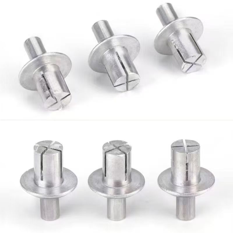 New American Style Hammer-Driven Blind Rivets - All Aluminum Dome/Countersunk Head - No Tool Needed Expansion Fasteners for DIY & Industrial Use