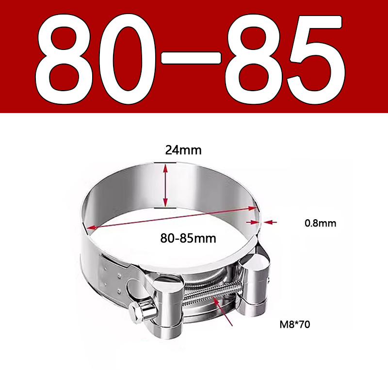 Heavy Duty Hose Clamp - Reinforced European Style Pipe Clip, Corrosion Resistant Galvanized Carbon Steel, for PVC Pipe & Hose Fixing