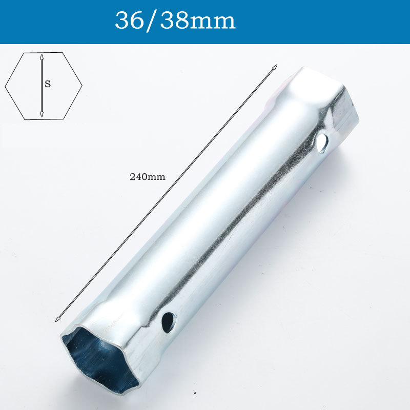 Professional-Grade Hollow Core Socket Wrench Set – Carbon Steel Zinc Plated for Plumbing, Appliance, Auto & Bike Repair (Includes Leverage Bar)