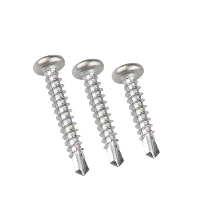 410 Stainless Steel Cross Round Head Self-Drilling Screws (Self-Tapping & Self-Drilling Teardrop Thread Screws) – Fully Hardened Fasteners, Full Specifications from M2.9 to M6.3
