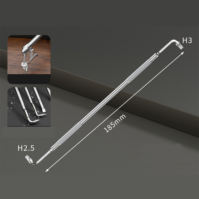 The Ultimate 90-Degree Offset Screwdriver Set for Tight Spaces - L-Shape/Z-Shape, Magnetic Tip, S2 Alloy Steel, Rust Proof - Phillips/Slotted/Torx/Hex Bits