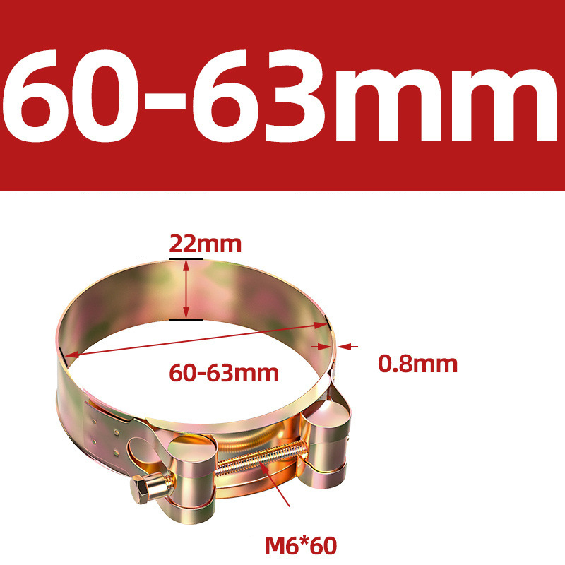 Heavy Duty Hose Clamp - Reinforced European Style Pipe Clip, Corrosion Resistant Galvanized Carbon Steel, for PVC Pipe & Hose Fixing
