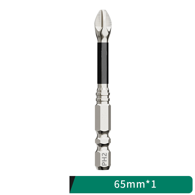 Anti-Slip & Shock-Resistant Phillips Screwdriver Bit - S2 Alloy Steel, Strong Magnetic, High Hardness, Dual Groove Design - Compatible with Impact Drivers/Drills/Electric Screwdrivers (PH2, 25-150mm Options)
