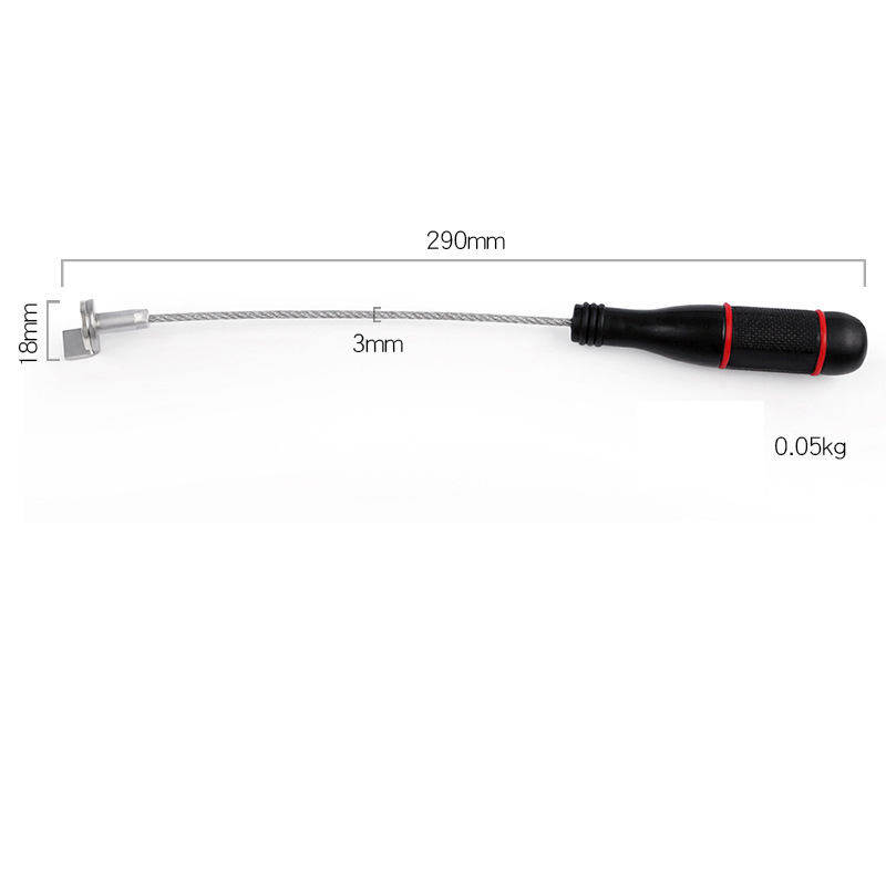 29CM Extended Magnetic Oil Drain Plug Tool - Heat-Resistant, Anti-Slip Handle for Easy & Mess-Free Automotive Oil Changes