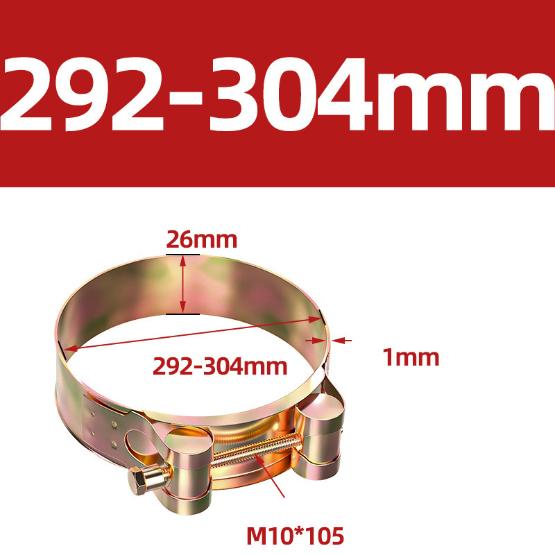 Heavy Duty Hose Clamp - Reinforced European Style Pipe Clip, Corrosion Resistant Galvanized Carbon Steel, for PVC Pipe & Hose Fixing
