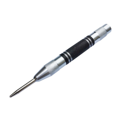 Automatic Center Punch, 128mm Spring-Loaded Impact Tool with Glass Breaker