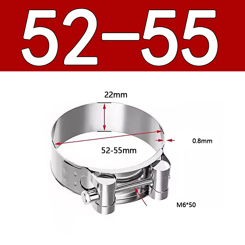 Heavy Duty Hose Clamp - Reinforced European Style Pipe Clip, Corrosion Resistant Galvanized Carbon Steel, for PVC Pipe & Hose Fixing