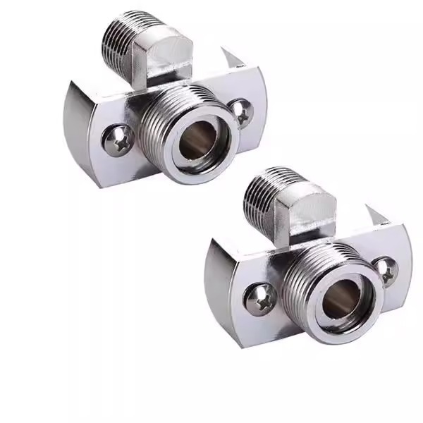 Universal 40° Adjustable Shower Elbow Connector - Heavy-Duty Brass Angle Correction Fitting for 150mm Faucet & Shower Head Installation