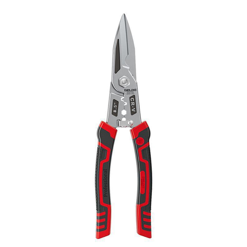 Industrial-Grade Tin Snips - CRV Chrome Vanadium Steel, Wire Stripper & Crimper 2-in-1, Aviation Snip for Stainless Steel & Light Gauge Metal