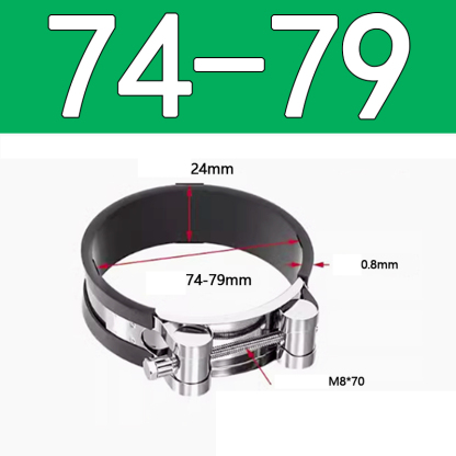 Heavy Duty Hose Clamp - Reinforced European Style Pipe Clip, Corrosion Resistant Galvanized Carbon Steel, for PVC Pipe & Hose Fixing