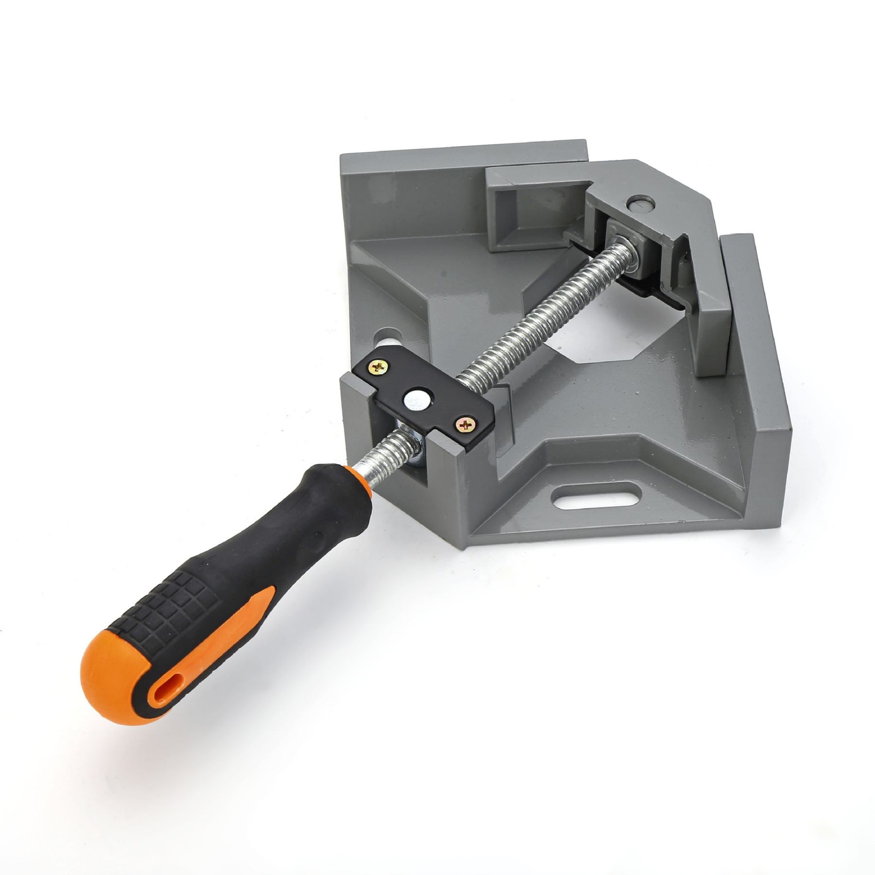 Aluminum Alloy Single-Handle/Double-Handle 90° Right Angle Corner Clamp, Quick-Grip Fixing Clamp for Wood, Glass, Aquarium Assembly, Sturdy and Durable