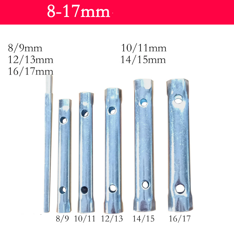Professional-Grade Hollow Core Socket Wrench Set – Carbon Steel Zinc Plated for Plumbing, Appliance, Auto & Bike Repair (Includes Leverage Bar)