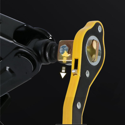 Universal 34CM Portable Car Jack Effort-Saving Wrench with Ratchet Handle - Tire Change Tool for Emergency Roadside Assistance