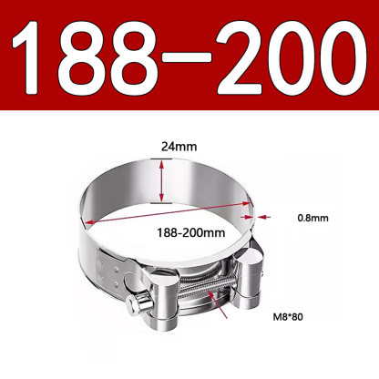 Heavy Duty Hose Clamp - Reinforced European Style Pipe Clip, Corrosion Resistant Galvanized Carbon Steel, for PVC Pipe & Hose Fixing