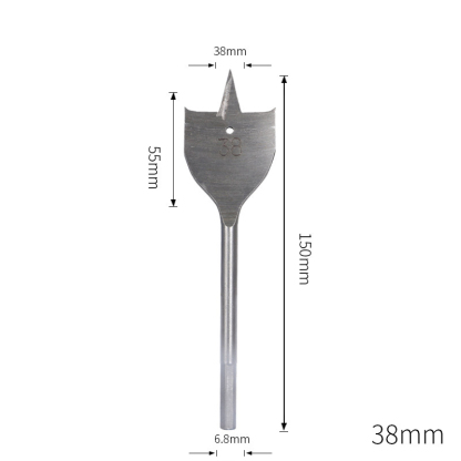 Triple-Point Woodworking Spade Drill Bit Set | Cabinet & Door Lock Bore Cutter | Wood Flat Drill & Expander Kit | 8-50mm Full Range