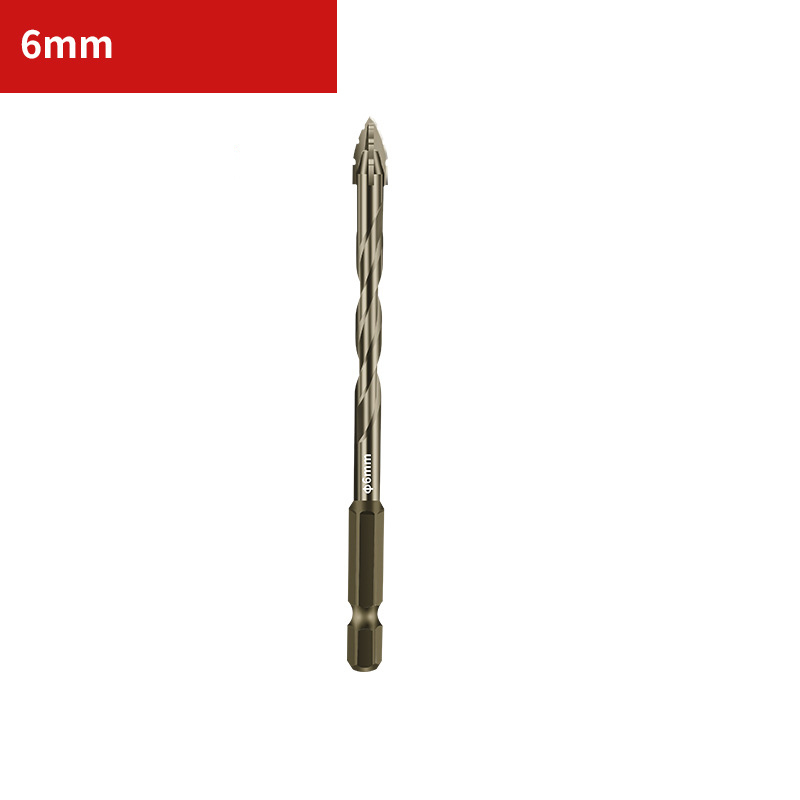 Industrial-Grade 4-Cutter Serrated Eccentric Drill Bit for Porcelain Tiles – Multi-Purpose Ceramic, Glass, Marble Drilling Tool – High-Efficiency Wear-Resistant Alloy Steel