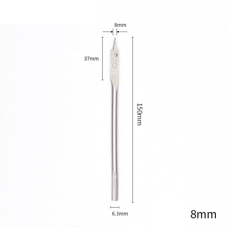 Triple-Point Woodworking Spade Drill Bit Set | Cabinet & Door Lock Bore Cutter | Wood Flat Drill & Expander Kit | 8-50mm Full Range