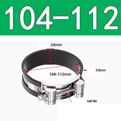 Heavy Duty Hose Clamp - Reinforced European Style Pipe Clip, Corrosion Resistant Galvanized Carbon Steel, for PVC Pipe & Hose Fixing