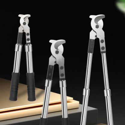 Industrial-Grade Beastsnips Pro - Heavy-Duty Telescopic Cable Cutter | Effortlessly Cuts Copper, Aluminum, Steel Wire Rope | Forged Cr-V Steel | HRC62+ Hardness