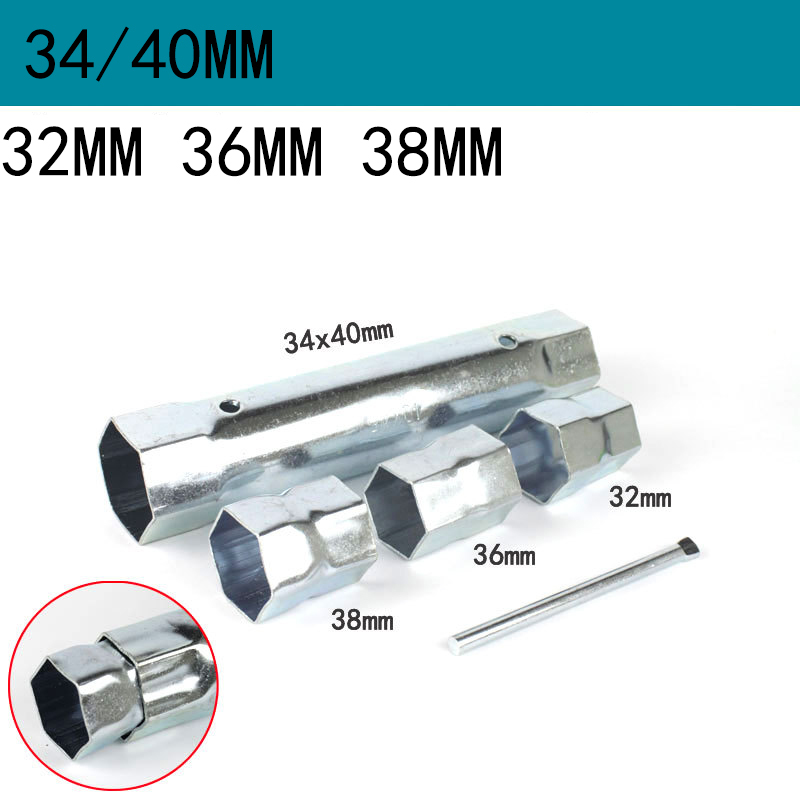 Professional-Grade Hollow Core Socket Wrench Set – Carbon Steel Zinc Plated for Plumbing, Appliance, Auto & Bike Repair (Includes Leverage Bar)