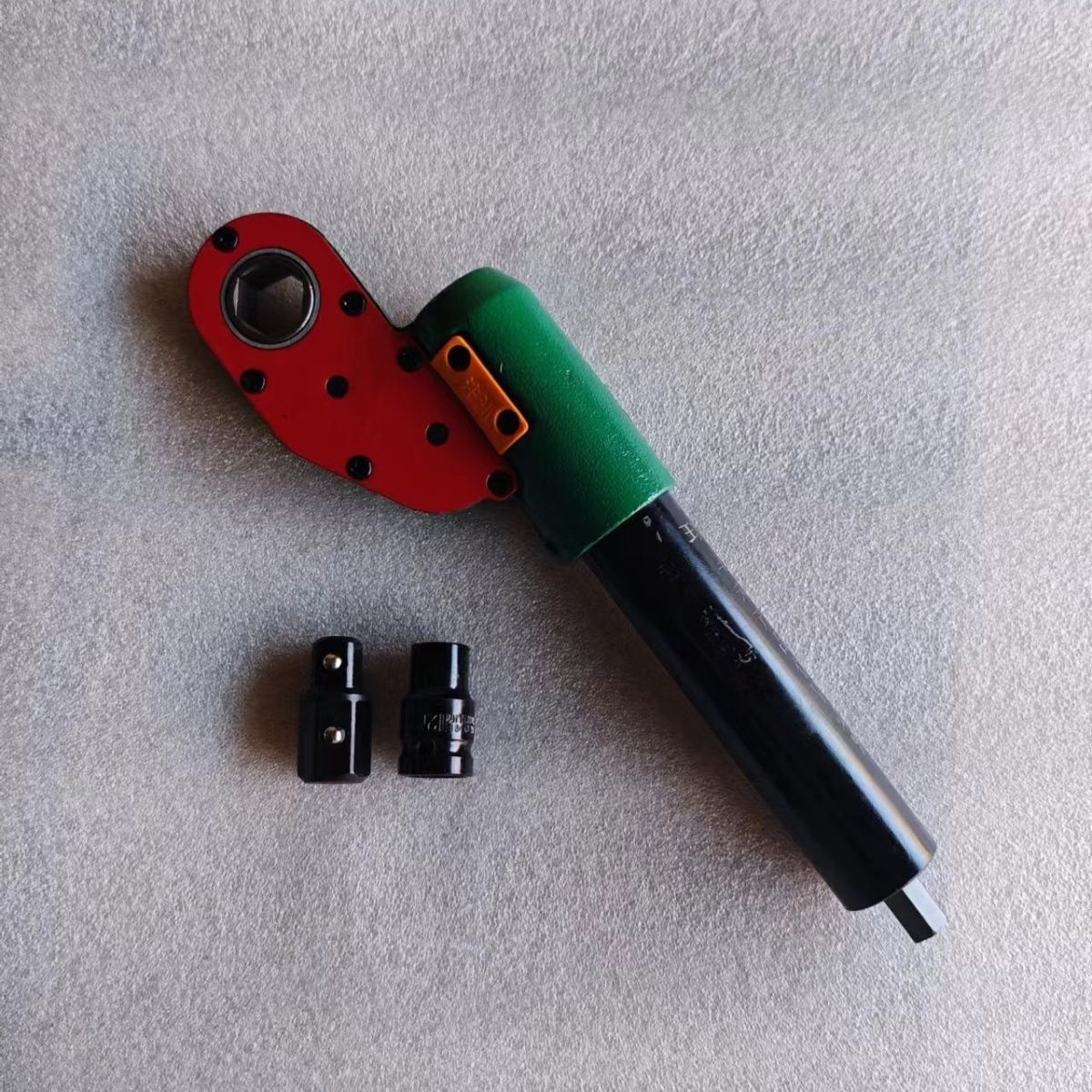 19mm Right-Angle Impact Wrench | Ratchet Socket Adapter | Pass-Through Flex Head | 1:16 Torque Multiplier for Tight Spaces