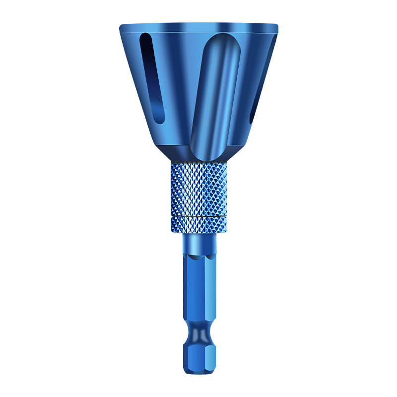 External Deburring Chamfer Tool - Alloy Steel Drill Countersink | Thread Rounding & Bolt Deburring Cutter | Hex Shank for Electric Drills