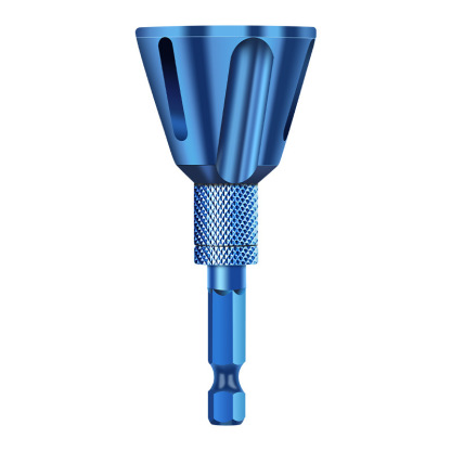 External Deburring Chamfer Tool - Alloy Steel Drill Countersink | Thread Rounding & Bolt Deburring Cutter | Hex Shank for Electric Drills