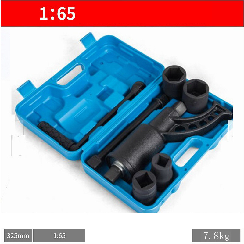 Heavy-Duty Truck Tire Wrench Set - Power Leverage System for Effortless Bolt Removal | Industrial-Grade Reinforced Steel | Complete Kit with Case for Semi, Truck & Fleet Maintenance