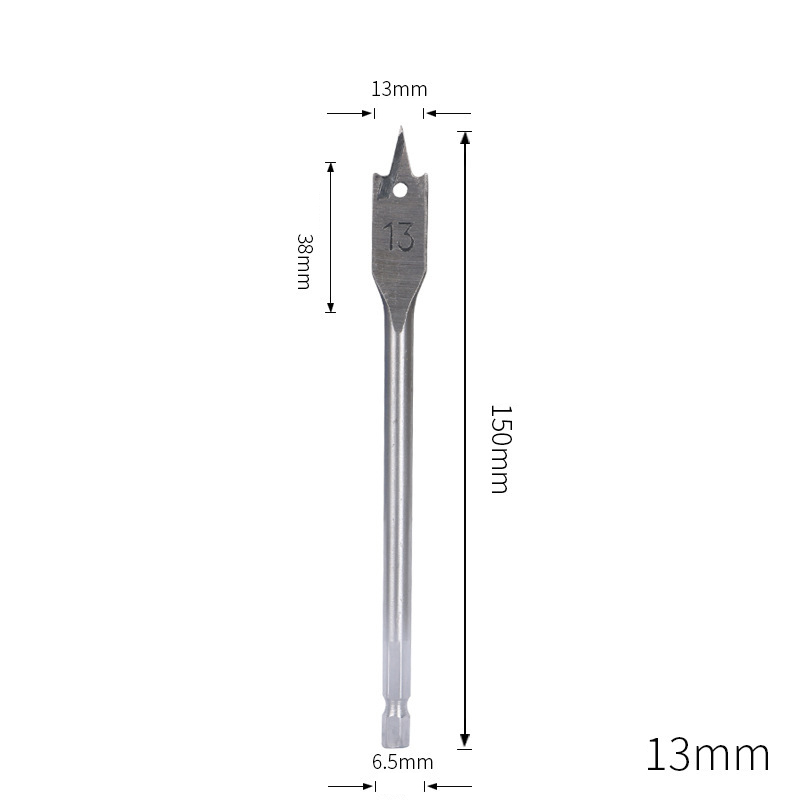 Triple-Point Woodworking Spade Drill Bit Set | Cabinet & Door Lock Bore Cutter | Wood Flat Drill & Expander Kit | 8-50mm Full Range