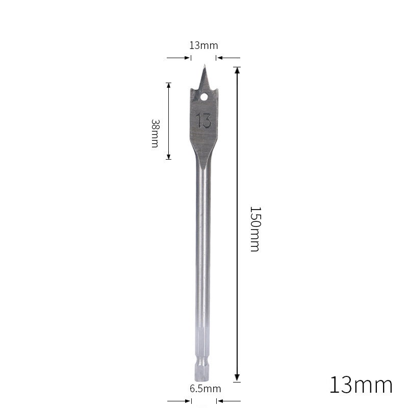 Triple-Point Woodworking Spade Drill Bit Set | Cabinet & Door Lock Bore Cutter | Wood Flat Drill & Expander Kit | 8-50mm Full Range