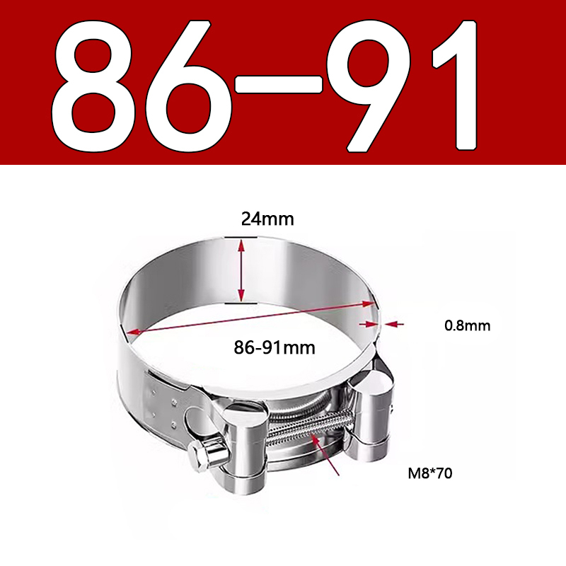Heavy Duty Hose Clamp - Reinforced European Style Pipe Clip, Corrosion Resistant Galvanized Carbon Steel, for PVC Pipe & Hose Fixing