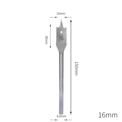 Triple-Point Woodworking Spade Drill Bit Set | Cabinet & Door Lock Bore Cutter | Wood Flat Drill & Expander Kit | 8-50mm Full Range