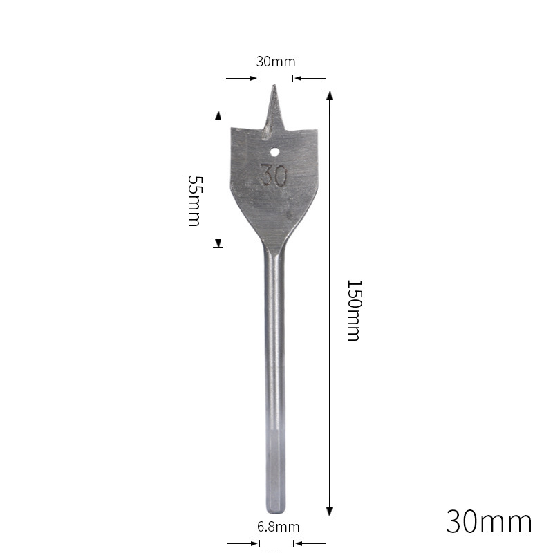 Triple-Point Woodworking Spade Drill Bit Set | Cabinet & Door Lock Bore Cutter | Wood Flat Drill & Expander Kit | 8-50mm Full Range
