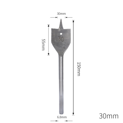 Triple-Point Woodworking Spade Drill Bit Set | Cabinet & Door Lock Bore Cutter | Wood Flat Drill & Expander Kit | 8-50mm Full Range