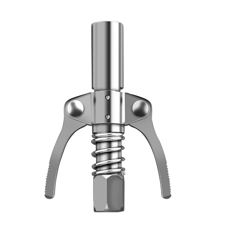 Heavy Duty Grease Coupler, High Pressure Dual Handle Self-Sealing Adapter for M6-M14 Nipples, Universal for Manual/Pneumatic/Electric Grease Guns