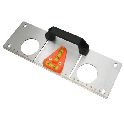 Professional 86-Type Electrical Box Marking Gauge with Built-in Level – Stainless Iron, Multi-Size, Ergonomic Handle