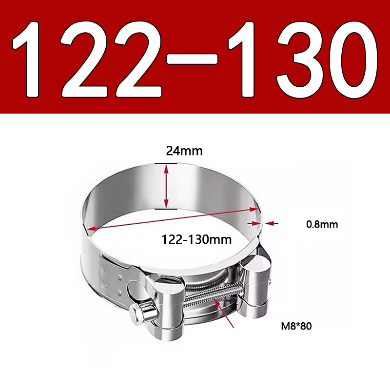 Heavy Duty Hose Clamp - Reinforced European Style Pipe Clip, Corrosion Resistant Galvanized Carbon Steel, for PVC Pipe & Hose Fixing