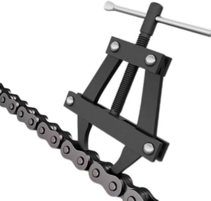 Universal Chain Tool Kit 60-200 - Heavy-Duty Motorcycle Bike Bicycle E-Bike Chain Breaker, Rivet Press, Crank Remover & Chain Clamp Tool - Forged 45# Steel, Rust-Resistant & Durable