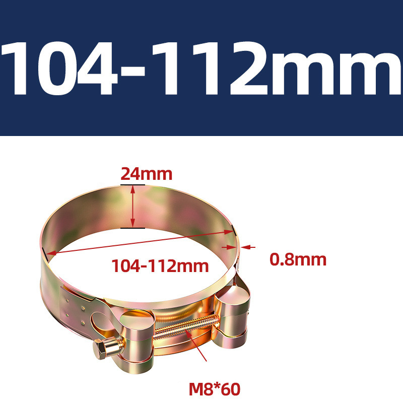 Heavy Duty Hose Clamp - Reinforced European Style Pipe Clip, Corrosion Resistant Galvanized Carbon Steel, for PVC Pipe & Hose Fixing