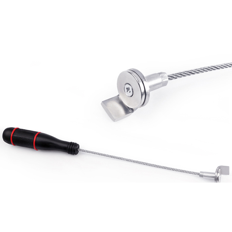 29CM Extended Magnetic Oil Drain Plug Tool - Heat-Resistant, Anti-Slip Handle for Easy & Mess-Free Automotive Oil Changes