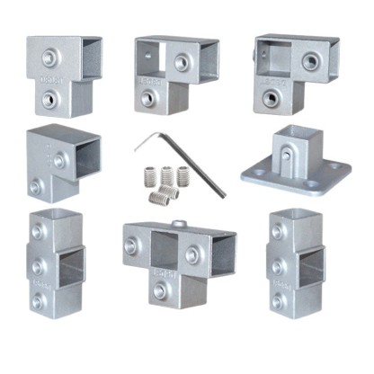 Heavy-Duty Welding-Free Aluminum Alloy Tube Connectors – Multi-Size Fittings for Shelving, Racks, Furniture & DIY Projects