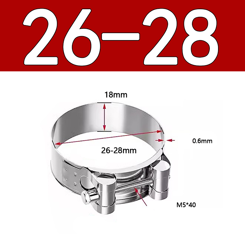 Heavy Duty Hose Clamp - Reinforced European Style Pipe Clip, Corrosion Resistant Galvanized Carbon Steel, for PVC Pipe & Hose Fixing