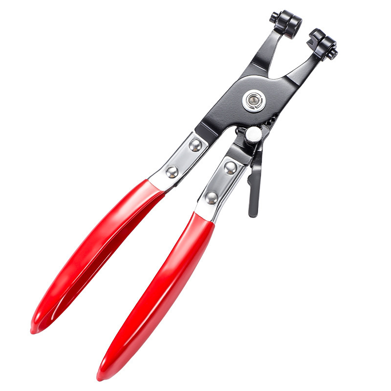 Universal Hose Clamp Pliers - Self-Tightening, Quenched Manganese Steel Head, Effortless Grip Design for Automotive & Household Hose Clamp Repair