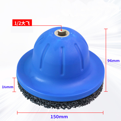 Hub & Rim Rust Removal Polisher – Black Diamond High-Efficiency Cleaning Tool | Wheel & Brake Disc Maintenance | 1/2" Square Drive | Replaceable Polishing Pads