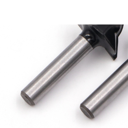 90° Round-Nose V-Groove Router Bit - Tungsten Carbide Tipped, 1/4" Shank, for Chamfering, Flanging & Slotting in Wall Panels, Wood Veneer, & Carbon Crystal Boards