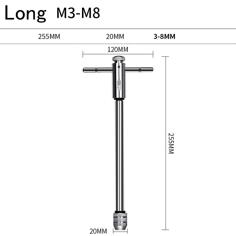 9Cr18 Bearing Steel Tap and Die Set - Non-Slip Design, Secure Locking, Effortless Threading