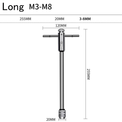 9Cr18 Bearing Steel Tap and Die Set - Non-Slip Design, Secure Locking, Effortless Threading