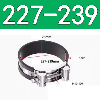 Heavy Duty Hose Clamp - Reinforced European Style Pipe Clip, Corrosion Resistant Galvanized Carbon Steel, for PVC Pipe & Hose Fixing